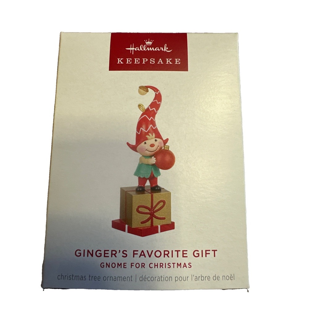Hallmark Ginger's Favorite Gift - Gnome for Christmas Keepsake Ornament 2024